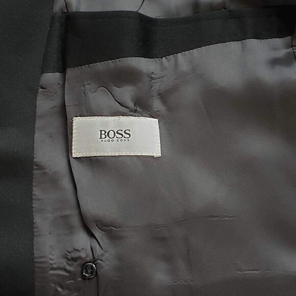 Loro Piana Hugo Boss Men's Black Cashmere Wool Sport Coat Blazer Jacket Size 42R - Picture 4 of 15